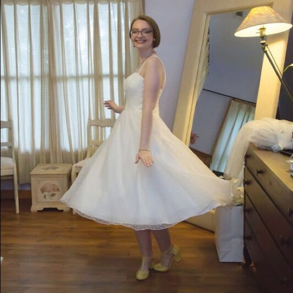 Galina Tea Length Wedding Dress